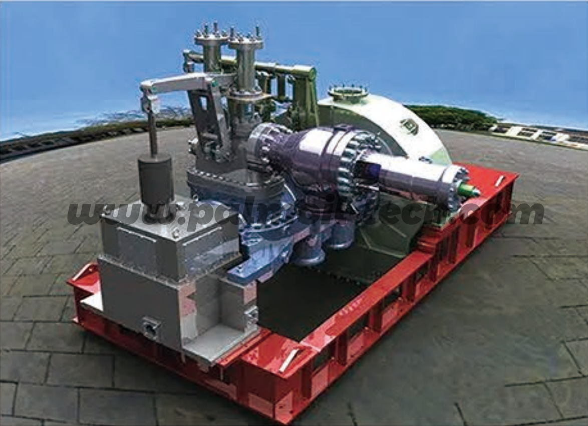 Extraction condensing steam turbine