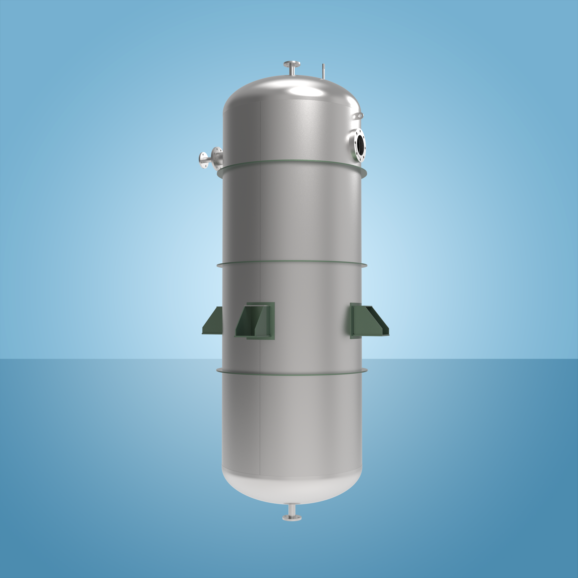 High-efficiency deoxygenated vacuum gas separator